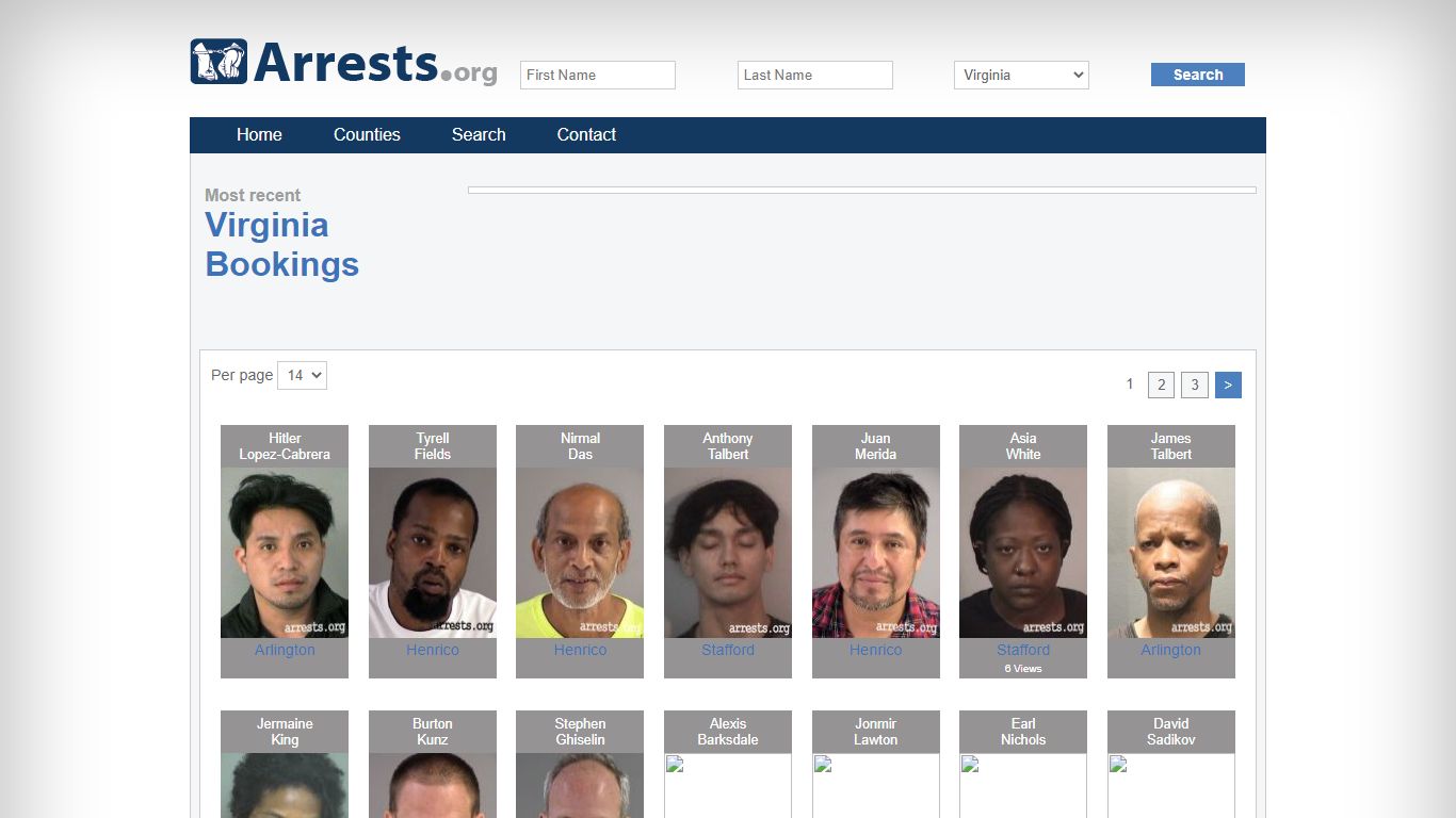 Virginia Arrests and Inmate Search